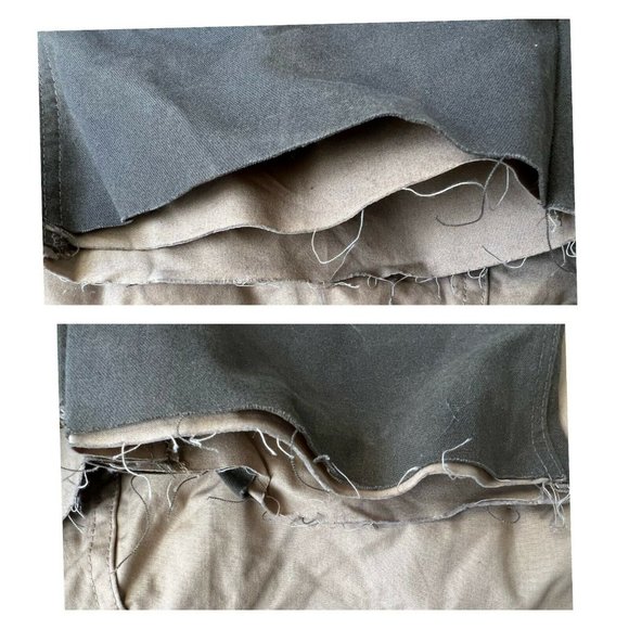 McAlister Upland Hunting Pants 48x36 Unhemmed Khaki and Olive Green Wax Canvas - Picture 10 of 12